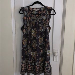 Loft Floral Print Dress
